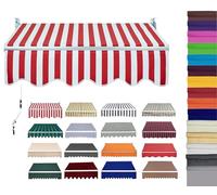 Tenda parasole retrattile impermeabile per esterni, 6 x 2 m, in tessuto di poliestere, design senza cornice, ideale per terrazze, giardini e balconi