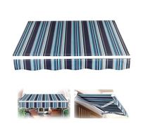 Tenda parasole retrattile impermeabile per patio, terrazza, balcone e cortile, protezione UV e tessuto resistente per un maggiore comfort