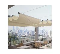 Tenda parasole retrattile impermeabile per pergola, 1,5 m x 4 m, per esterni, privacy e protezione dagli agenti atmosferici, per patio, ponti, giardini e cortili