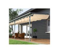 Tenda parasole retrattile impermeabile, resistente ai raggi UV, per pergola e patio, ideale per la protezione solare e la ventilazione durante le attività all'aperto