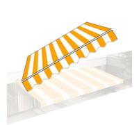 Tenda parasole retrattile in tessuto impermeabile di ricambio per balcone, 3 x 2 m, 4 x 5 m, 6 x (ge), 4,5 x 2,5 m, soluzione resistente per esterni