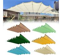 Tenda Parasole Retrattile Multicolore Personalizzabile per Giardino, Impermeabile, per Patio Esterno, con Design a Onde, 1,2x7 m, Ideale per Vivere all'aperto.