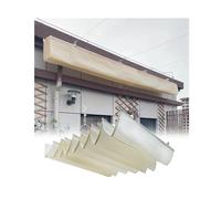 Tenda parasole retrattile ondulata, resistente ai raggi UV, per esterni, per pergola, patio, portico, giardino, copertura di protezione solare personalizzabile (larghezza 2,2 x lunghezza 19,8 x