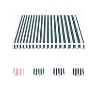 Tenda parasole retrattile per balcone, in tessuto, per esterni, 300 cm, 400 cm, 500 cm, verde, 5,5 x 3 m