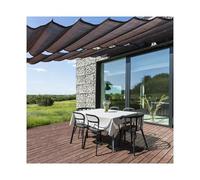 Tenda parasole retrattile per balcone, terrazza, pergola, copertura esterna - 1 m x 3 m