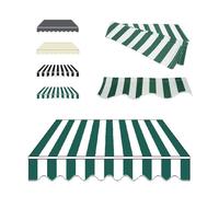 Tenda parasole retrattile per esterni, 4,6 x 2 m, tessuto verde per patio, finestre e porte, tela di ricambio resistente alle intemperie, 2,4 m, 3,7 m, 5,5 m