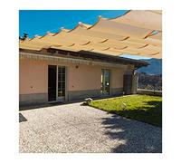 Tenda parasole retrattile per esterni con kit di montaggio per cortile Cafe Garden Deck personalizzabile beige colore onda tenda
