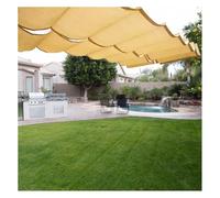 Tenda parasole retrattile, per esterni, protezione UV, per terrazza, pergola, cortile, facile da installare con kit di guide scorrevoli, parasole per uso in giardino