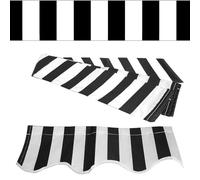 Tenda parasole retrattile per esterni, tessuto di ricambio, 6,1 x 1,5 m, impermeabile, per patio, balcone, finestra e porta, protezione UV, materiale in tela