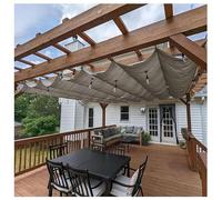 Tenda parasole retrattile per giardini, terrazze, ponti e gazebi, soluzione versatile