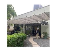 Tenda parasole retrattile per patio, con binario scorrevole, regolabile, ricambio per tenda da sole (W0,8 x L7 m/W2,62 x L22,29,3 m) - perfetto per il relax all'aperto
