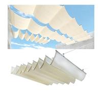 Tenda parasole retrattile, per patio, veranda, gazebo, tettoia, tettoia, tettoia, vela scorrevole, tenda parasole con filo scorrevole