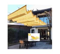 Tenda parasole retrattile per pergola, a forma di U, con binario di scorrimento, regolabile, per terrazze, terrazze e verande, facile installazione e design durevole