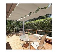 Tenda parasole retrattile per pergola, impermeabile, per esterni, veranda, garage, cortile, ideale per la protezione solare del patio