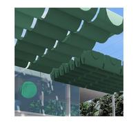 Tenda parasole retrattile, personalizzabile a forma di U, vela ondulata per esterni, pergola, patio, cortile, gazebo, dimensioni e colore regolabili (larghezza 2 x lunghezza 3 m/16,56 x lunghezza