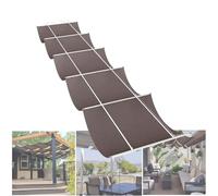 Tenda parasole retrattile, protezione UV al 90%, per patio, pergole e balconi, sistema di tensione dei cavi durevole per protezione solare esterna e copertura del ponte