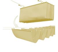 Tenda parasole retrattile resistente ai raggi UV, design ondulato, con kit di montaggio per pergola, portico, patio, dimensioni: 1 x 10 m (larghezza x lunghezza)