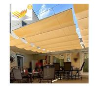 Tenda parasole retrattile resistente ai raggi UV, impermeabile, per patio e giardino, facile da installare, per esterni (larghezza 1,2 x lunghezza 9 m/W 1,2 m)