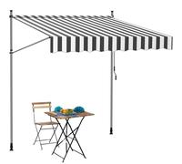 Tenda parasole retrattile, tenda manuale indipendente, regolabile, impermeabile, resistente ai raggi UV, per terrazze, balconi e bar