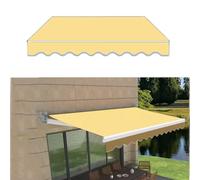 Tenda parasole retrattile, tessuto di ricambio, impermeabile, protezione UV per porta di patio e terrazza, tessuto blu resistente, 2 x 1,5 m, perfetto per uso esterno