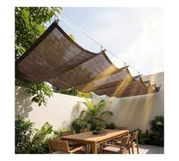 Tenda parasole retrattile, vela a onda regolabile e arrotolabile. con occhielli, ideale per terrazze, cortili, verande e gazebo ， Facile da Installare(W2.2*L18m/W7.22*L59.05ft)