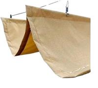 Tenda Parasole Retrattile Width 3.5m Retractable Wave Sun Shade Net Telescopic Sail Rainproof Sunproof Awning With 15mm Steel Pipe(Beige - Waterproof,3.5mx11m)