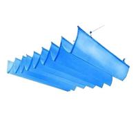 Tenda Parasole Retrattile Width 3.5m Retractable Wave Sun Shade Net Telescopic Sail Rainproof Sunproof Awning With 15mm Steel Pipe(Blue - HDPE,3.5mx3m)