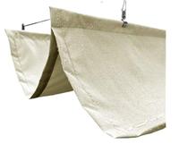 Tenda Parasole Retrattile Width 3.5m Retractable Wave Sun Shade Net Telescopic Sail Rainproof Sunproof Awning With 15mm Steel Pipe(Milky - Waterproof,3.5mx11m)