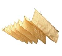 Tenda Parasole Retrattile Width 3.5m Retractable Wave Sun Shade Net Telescopic Sail Rainproof Sunproof Awning With 15mm Steel Pipe(Beige - HDPE,3.5mx9m)