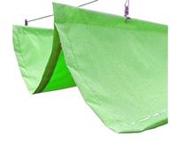 Tenda Parasole Retrattile Width 4m Telescopic Waterproof Sunshade Sail Summer Patio Wave Sun Shade Net Retractable Shading Cover Outdoor(Green-Waterproof,W4m x L5m)