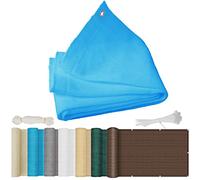 Tenda parasole rettangolare, 1,4 x 3,6 m, resistente alle intemperie, protezione dai raggi UV, per esterni, giardino, prato, patio e cortile, resistente, colore blu, per protezione solare e ombra
