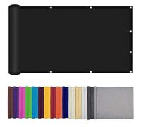 Tenda parasole rettangolare, 1,4 x protezione dai raggi UV, facile da installare, per esterni, balcone, piscina, giardino, protezione dagli sguardi indiscreti, colore nero, resistente alle intemperie