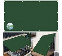 Tenda parasole rettangolare, 1,5 x 2,6 m, resistente agli strappi, con corda, ideale per esterni, giardino, patio, piscina, colore verde scuro