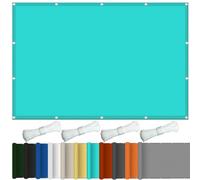 Tenda parasole rettangolare, 1,7 x 3,2 m, per la privacy all'aperto, ideale per balcone, campeggio, con occhielli e cinghie in tessuto