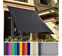 Tenda parasole rettangolare, 1,8 x 10 m, 95% protezione dai raggi UV, resistente, in tessuto resistente agli strappi, ideale per giardino, balcone, patio, campeggio, colore grigio scuro 22235