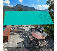 Tenda parasole rettangolare, 2,5 x 5 m, in poliestere resistente ai raggi UV, impermeabile, per esterni, prato, giardino, patio, riparo dal sole e rete per zanzariera, colore: azzurro cielo
