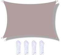 Tenda parasole rettangolare, 2 m x 4 m, impermeabile e resistente ai raggi UV, per patio, giardino, cortile, ristorante, posto auto coperto, protezione solare per il massimo comfort