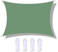 Tenda parasole rettangolare, 2 m x 5 m, impermeabile, resistente ai raggi UV, per esterni, patio, giardino, cortile, ristorante e posto auto coperto, migliora il comfort all'aperto
