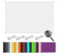 Tenda parasole rettangolare, 2 x 3 m, impermeabile e resistente alle intemperie, protezione dai raggi UV, 100% tessuto PES, rete ombreggiante per esterni, per giardino, patio e terrazza, colore bianco