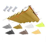 Tenda parasole rettangolare 2025, impermeabile, in tessuto, protezione dai raggi UV, per esterni, patio, pergola, giardino, prato, 2,5 x 10 m, beige