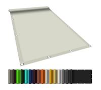 Tenda parasole rettangolare, 230 x 250 cm, blocco UV 98%, parasole per giardino, piscina, patio, campeggio, colore crema con corde per una facile installazione
