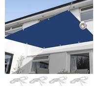 Tenda parasole rettangolare, 3,5 x 4,5 m, resistente ai raggi UV, per patio, cortile e feste, colore blu navy