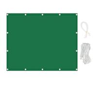 Tenda parasole rettangolare, 3,6 x 8 m, per esterni, per giardino, piscina, terrazza, balcone, resistente, verde scuro, per la massima protezione dai raggi UV