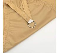 Tenda parasole rettangolare, 8 x 6 m, traspirante, protezione UV con tasso di ombreggiatura del 95%, per patio, giardino, uso esterno, colore giallo sabbia