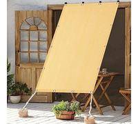 Tenda parasole rettangolare, 8 x 9 m, traspirante, resistente ai raggi UV, per uso esterno, perfetta per giardino, patio, cortile, colore beige