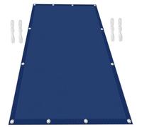 Tenda parasole rettangolare, 80 x 80 cm, impermeabile, da esterno, con occhielli, corda inclusa, per patio, cortile, protezione solare, colore: blu scuro