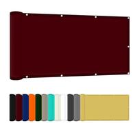 Tenda parasole rettangolare, 85 x 150 cm, protezione UV, in poliestere, resistente al vento, per piscina e serra, corda durevole inclusa, colore rosso vino