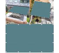 Tenda parasole rettangolare blu cielo, 4,5 x 7 m, protezione dai raggi UV, resistente agli strappi e alle intemperie, con occhielli e corde, per giardino, patio, piscina all'aperto