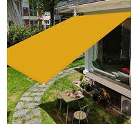 Tenda parasole rettangolare da giardino, 2,5 x 5 m, protezione dai raggi UV, per pergola, serra e piante, impermeabile, giallo, con corde per una facile installazione