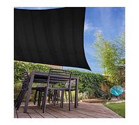 Tenda parasole rettangolare di alta qualità, 3 x 5 m, blocco UV, 98% impermeabile, per esterni, patio, giardino e balcone, tenda con corda inclusa per una facile installazione